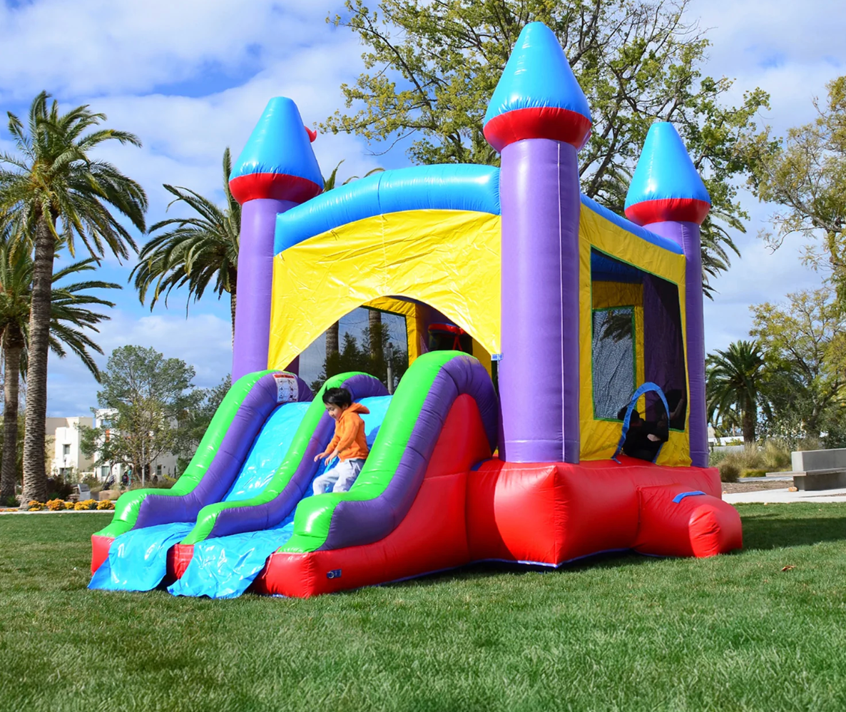 Bounce house with dual slide kids party rental Montgomery County Maryland