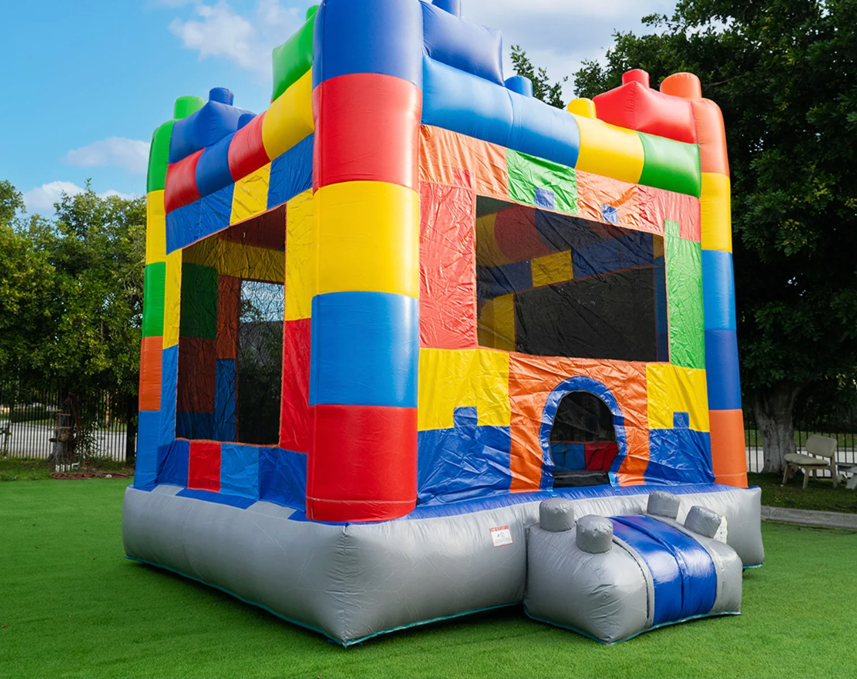 Block Party Castle rental all-day delivery setup Montgomery County MD